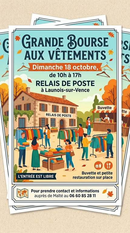 Bourse aux vêtements au Relais de Poste