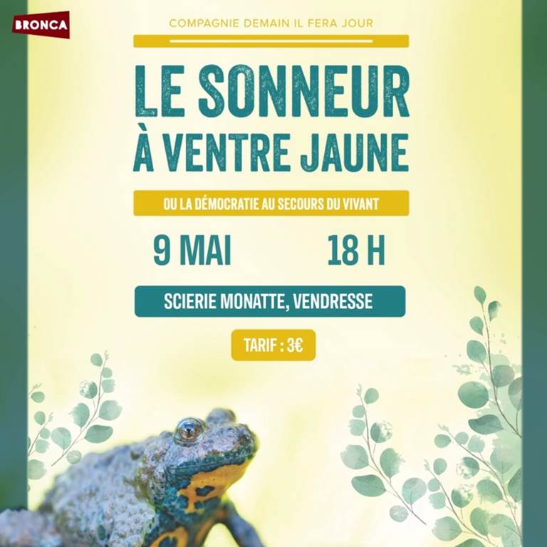 Le sonneur à ventre jaune — visuel événement