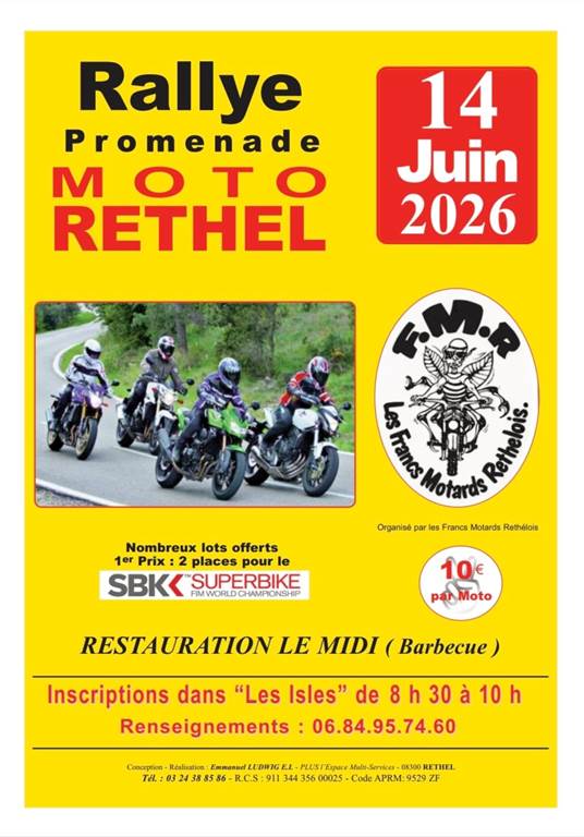 Rallye promenade moto — visuel événement