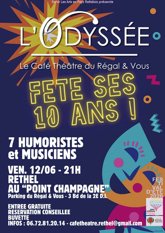 Café-théatre L'Odyssée fête ses 10 ans !