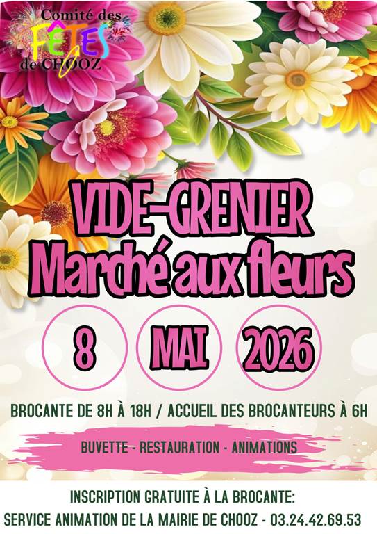 Vide-grenier/Marché aux fleurs, Chooz - photo 2