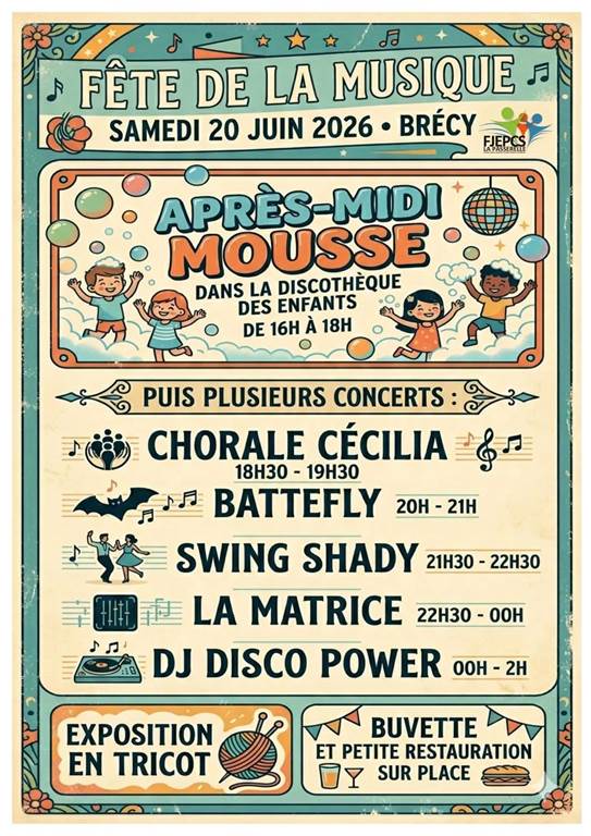 Fête de la musique à Brécy-Brières