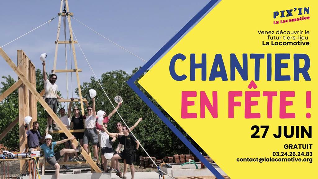 Chantier en fête au futur tiers-lieu ! — visuel événement