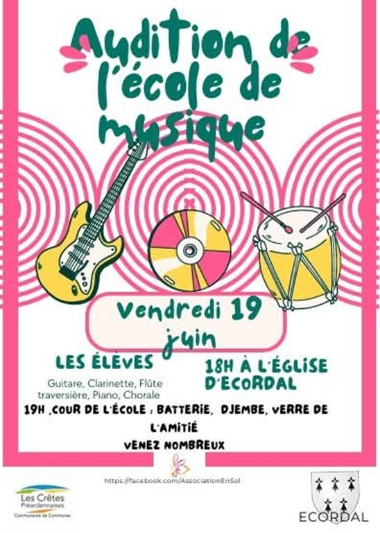 Audition de l'école de musique d'Ecordal