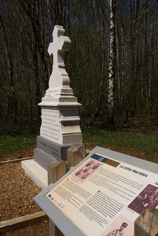 Stèle du colonel de Marolles, Noyers-Pont-Maugis