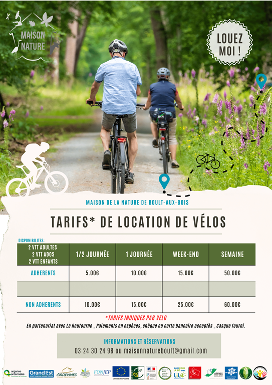 Maison de la Nature - location de VTT