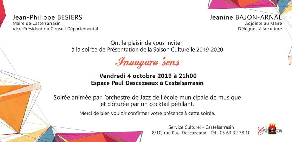 Présentation de la nouvelle saison culturelle Castelsarrasinoise
