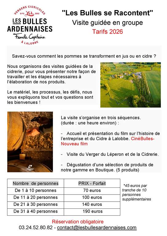 Les Bulles se racontent - Visite guidée en groupe