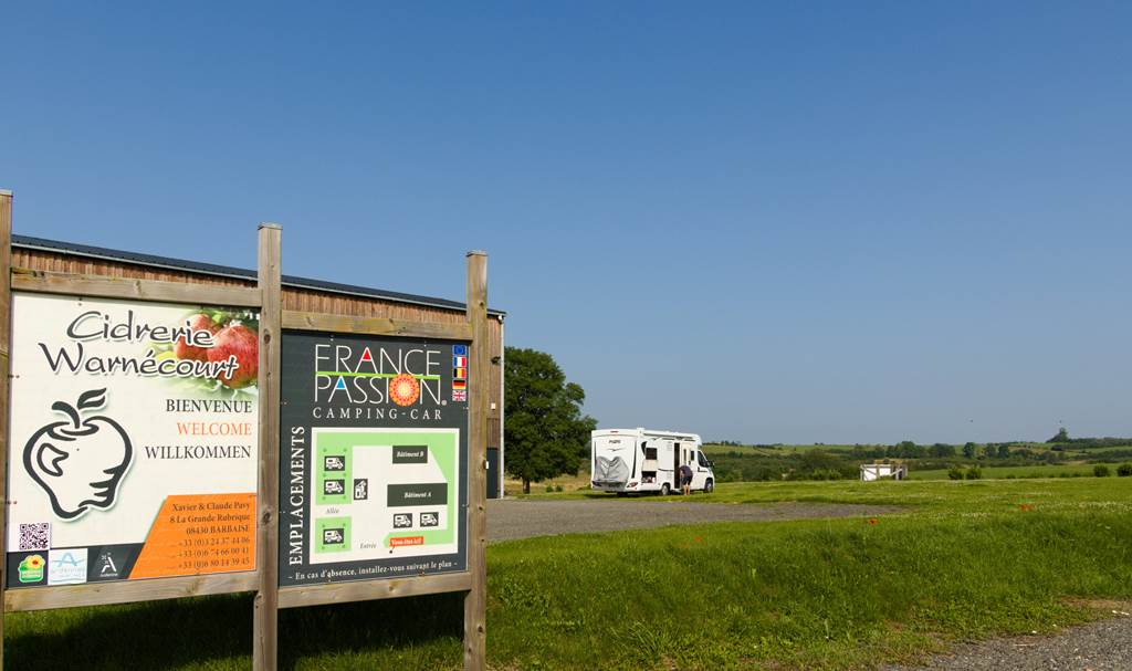 Aire de camping-car – Barbaise La Cidrerie de Warnécourt