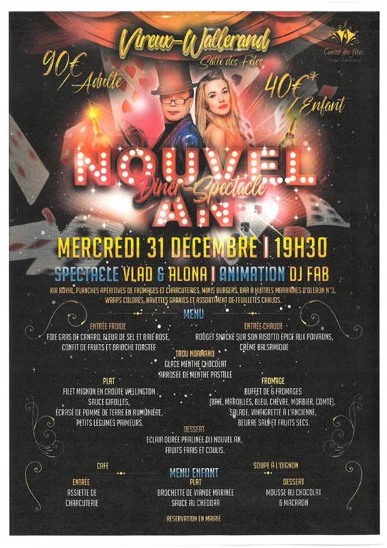 Nouvel An Dîner-Spectacle