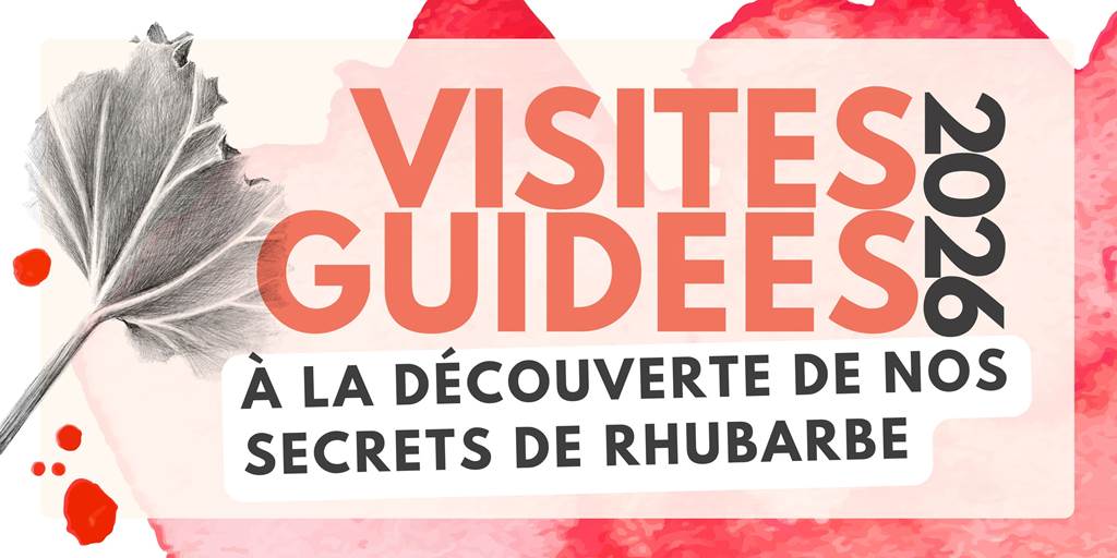 Visites guidées - à la découverte de nos secrets de rhubarbe — visuel événement