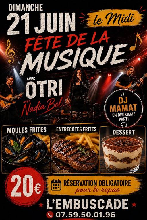 Événement : Fête de la musique à l'Embuscade