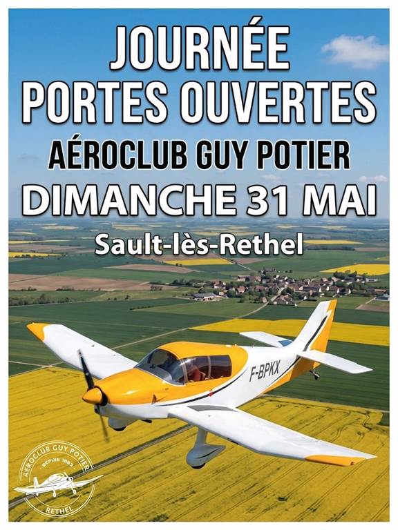 Journée Portes ouvertes à l'aéro-club Guy-Potier — visuel événement