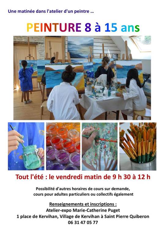 Matinées peinture dans l’atelier d’un peintre