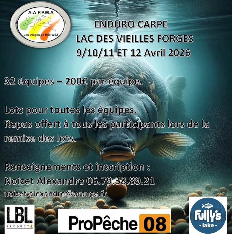 Enduro Carpe lac des Vieilles Forges