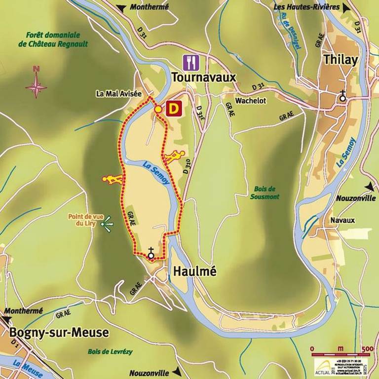 Balade à pied: La plaine de Tournavaux