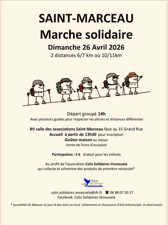 Marche solidaire à Saint-Marceau — visuel événement