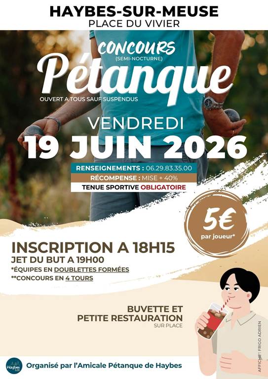 Concours de Pétanque, Haybes - photo 2