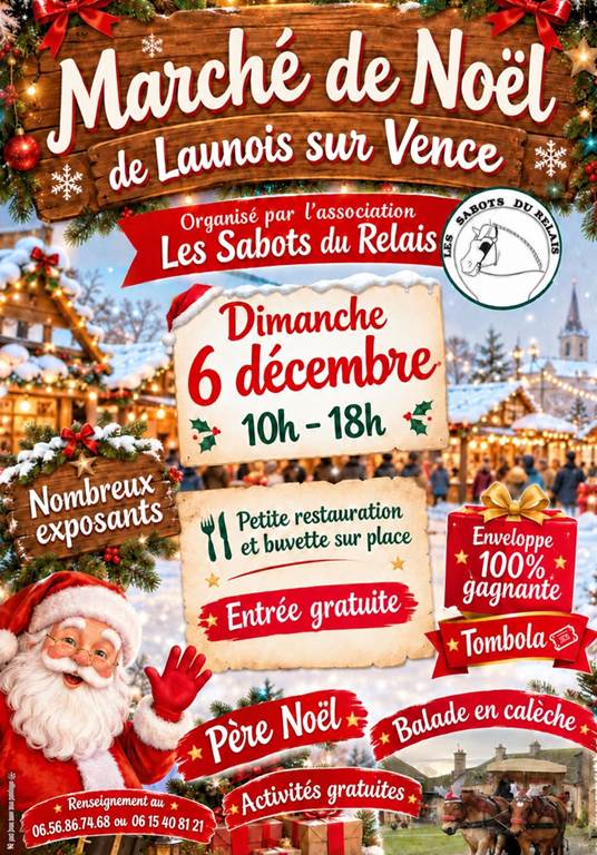 Affiche de Marché de Noël des Sabots du Relais