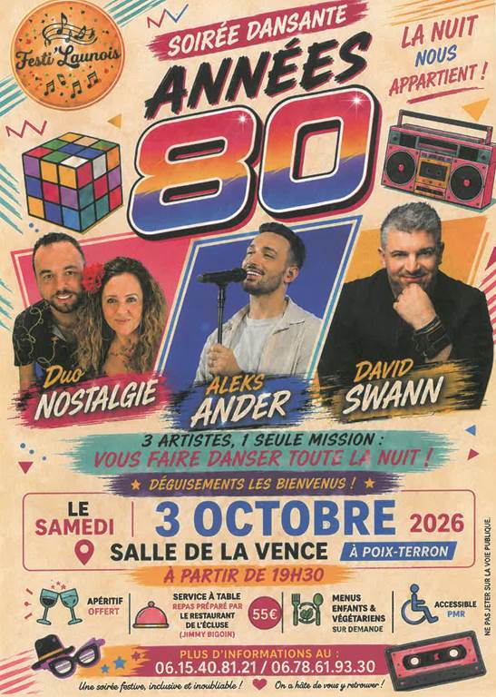 Soirée dansante année 80