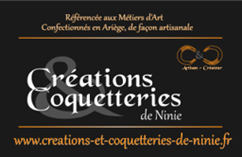 CREATRICE DE SACS ET D’ACCESSOIRES – « CREATION COQUETTERIE DE NINIE » 