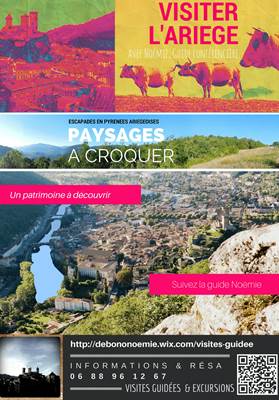 Affiche visite guidée Ariège