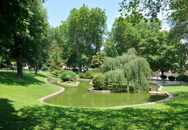 Ville d'Anduze : parc des cordeliers