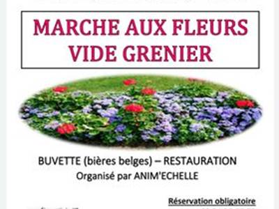 Marché aux fleurs/vide grenier - L'Echelle