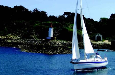 Navigation à la voile vers les îles
