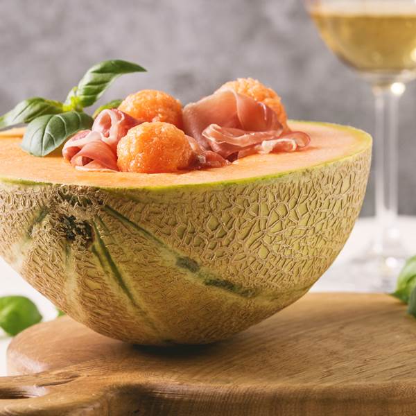 Recette - Melon à la Cathagène et au jambon cru 