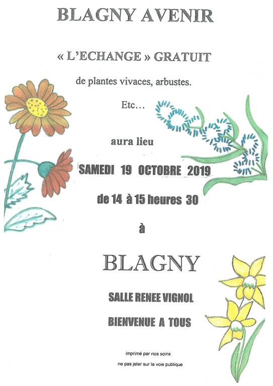Echange gratuit de plantes vivaces , arbustes ect