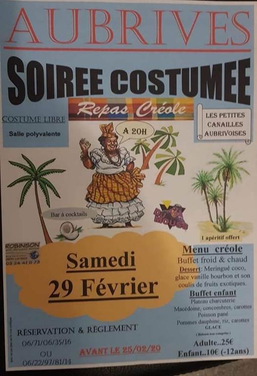 Soirée costumée Créole