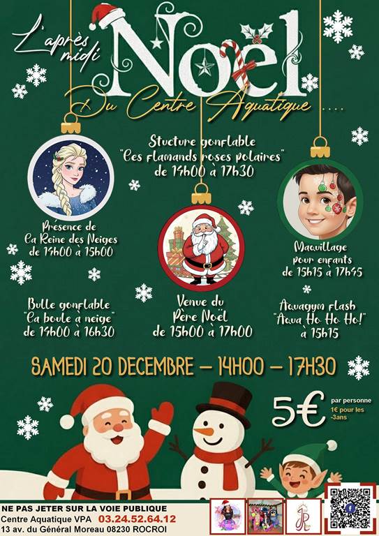 Après midi de Noël du Centre Aquatique