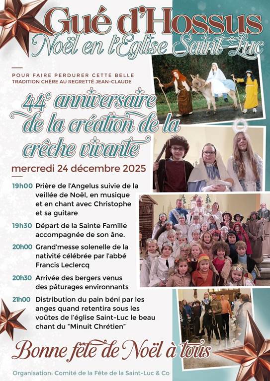 Crèche vivante à Gué d'Hossus