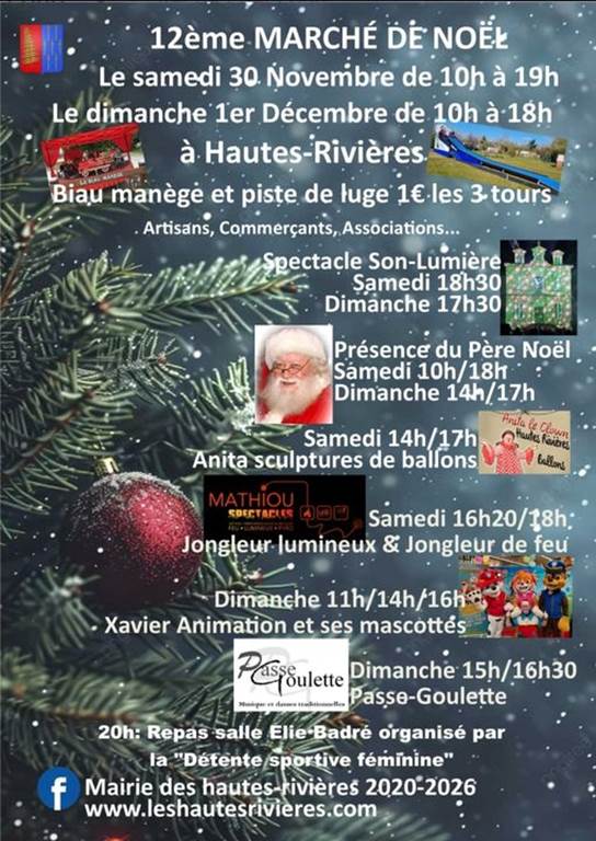 Marché de Noël à Les Hautes-Rivières