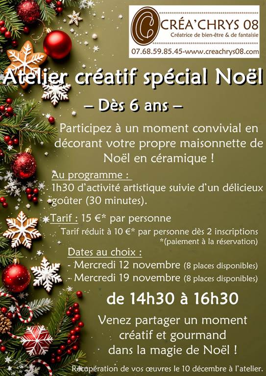 Atelier création spécial Noël