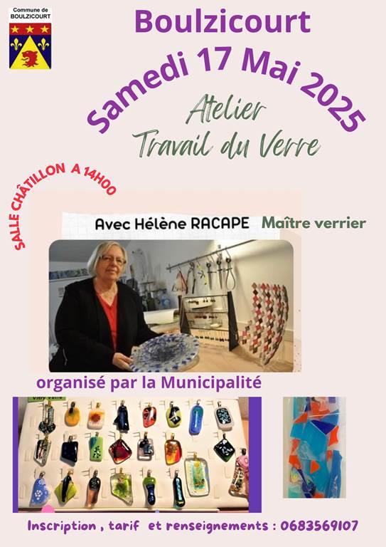 Atelier travail du verre
