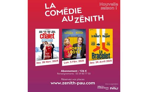 La comédie au Zénith - Nouvelle saison Du 28/11/2024 au 24/4/2025