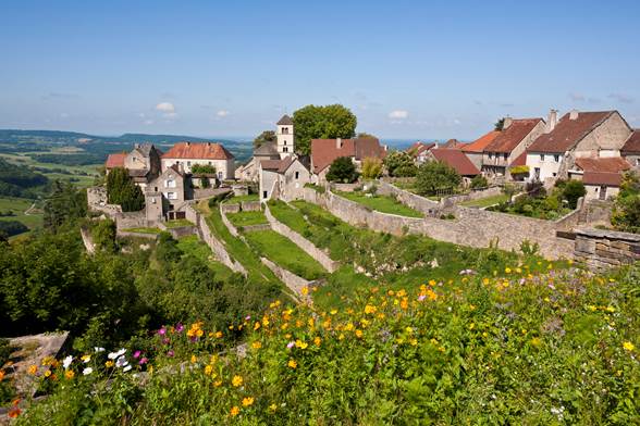 Château-Chalon et les coteaux du Jura