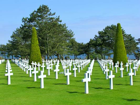 Le cimetière américain d'Omaha Beach 