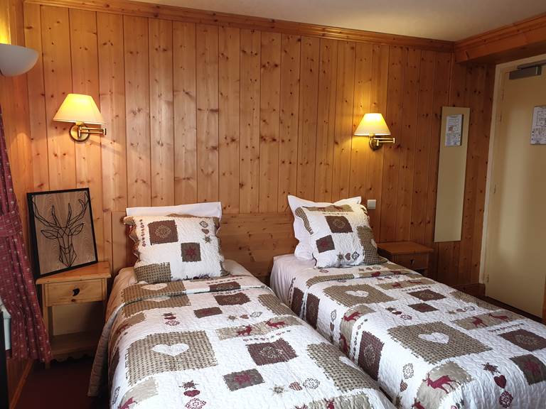 Chambre Twin vue montagne hôtel le mont Bisanne Crest-Voland