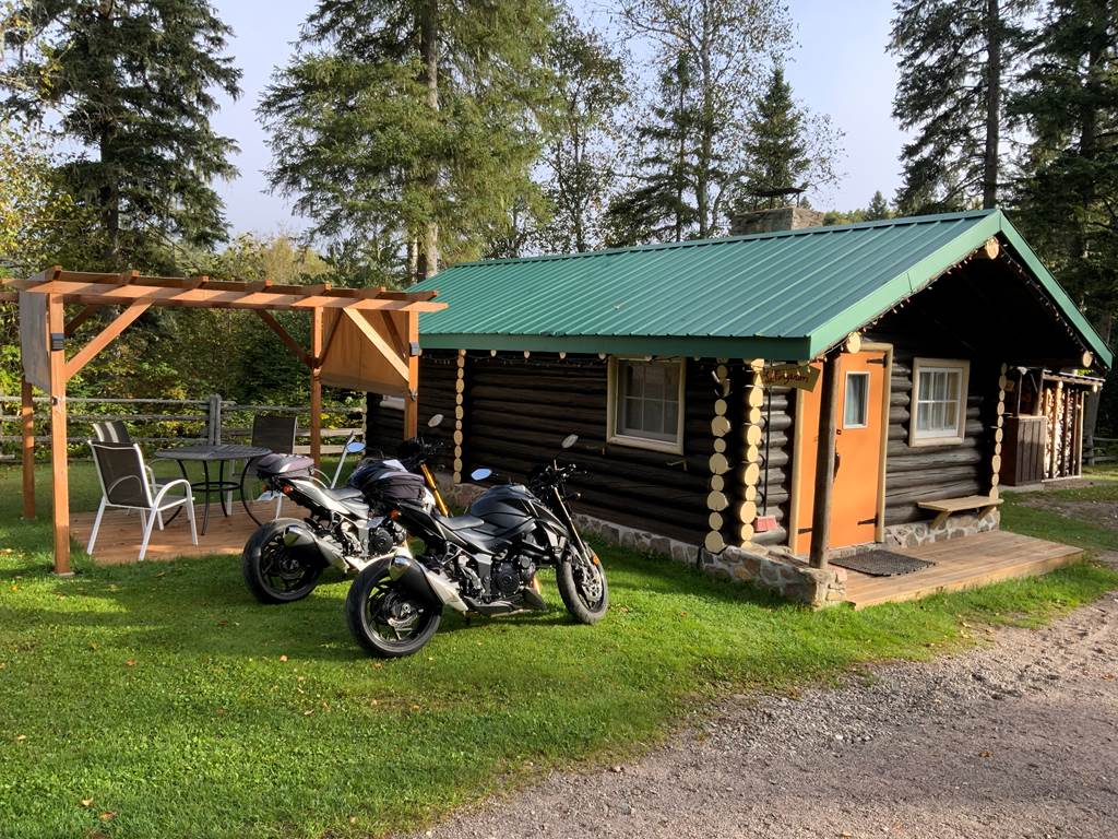 Étape moto route 155 - Domaine le Bostonnais