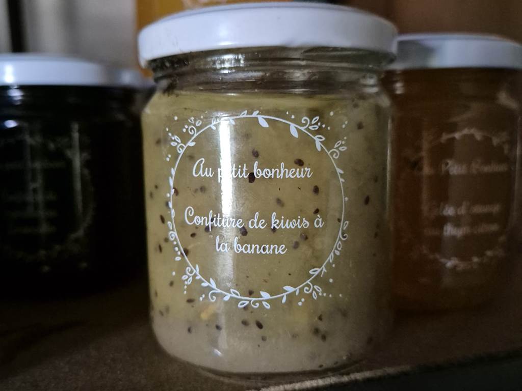 Confiture de kiwis à la bananes