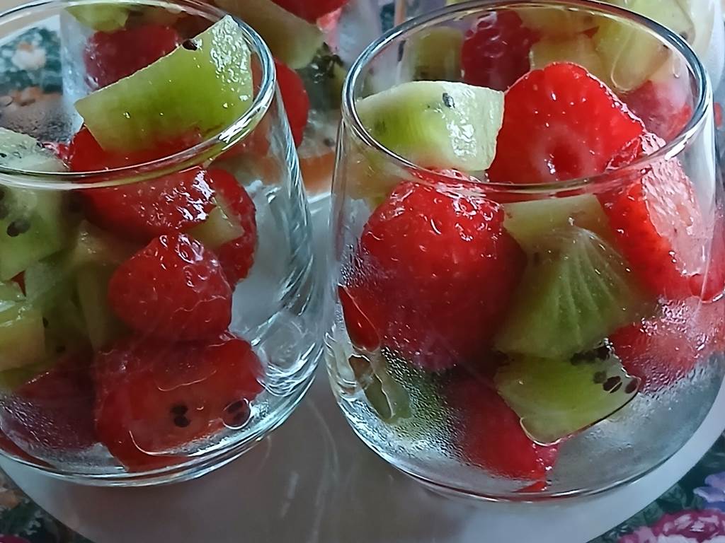 Que de belles couleurs, petit déjeuner