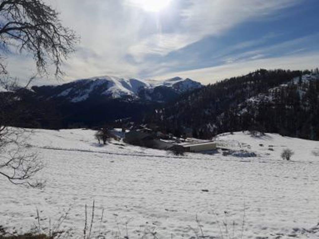 vu sur la ferme hiver