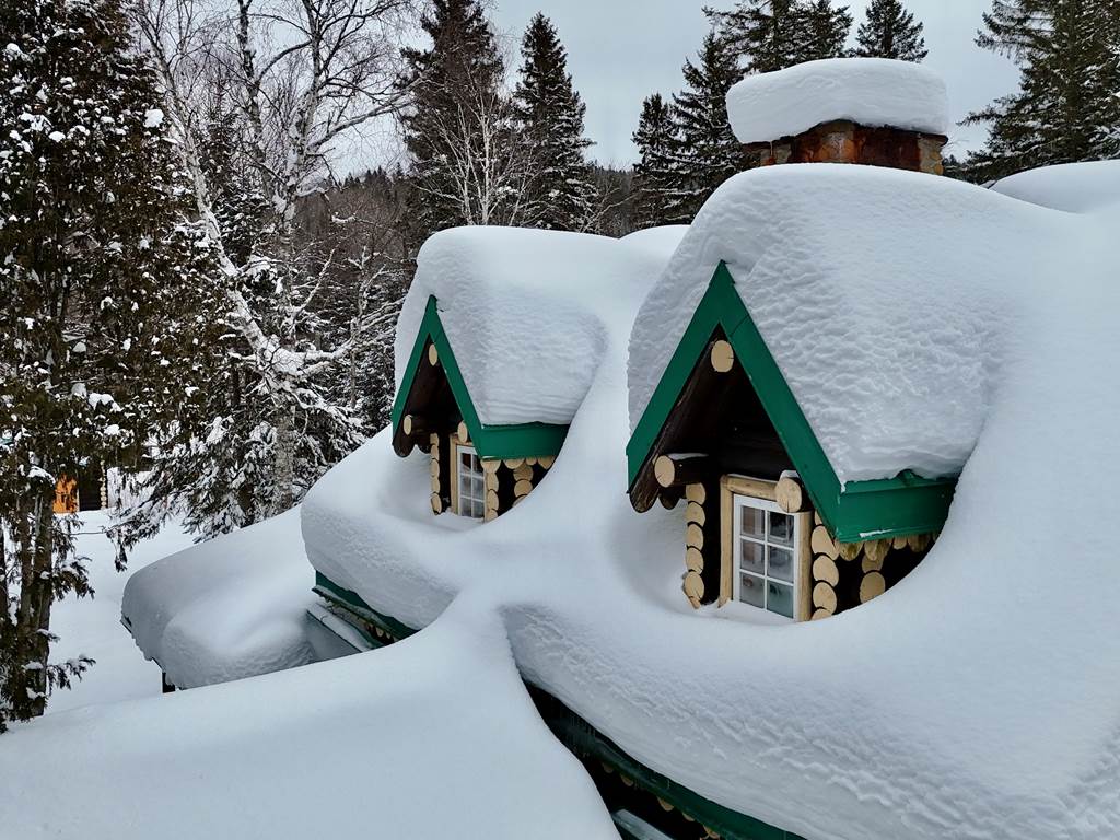 L'hiver sur les toits du Domaine le Bostonnais