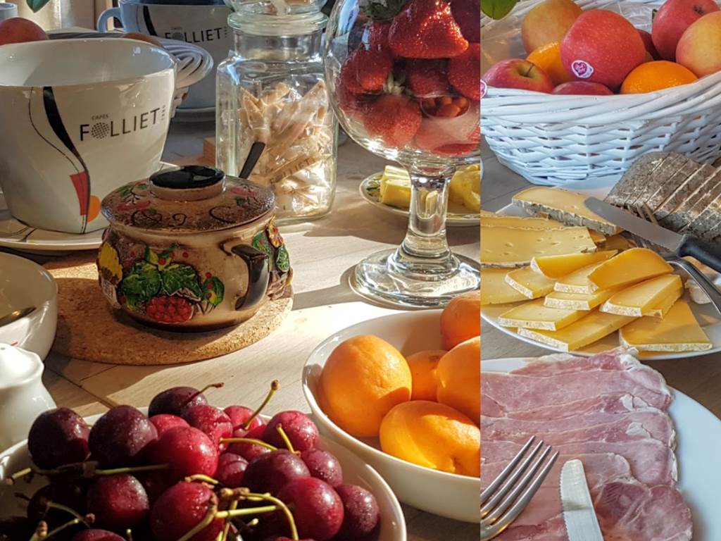 Brunch gourmand Maison d'Hôtes Le Ranch des Lacs 87120 Augne