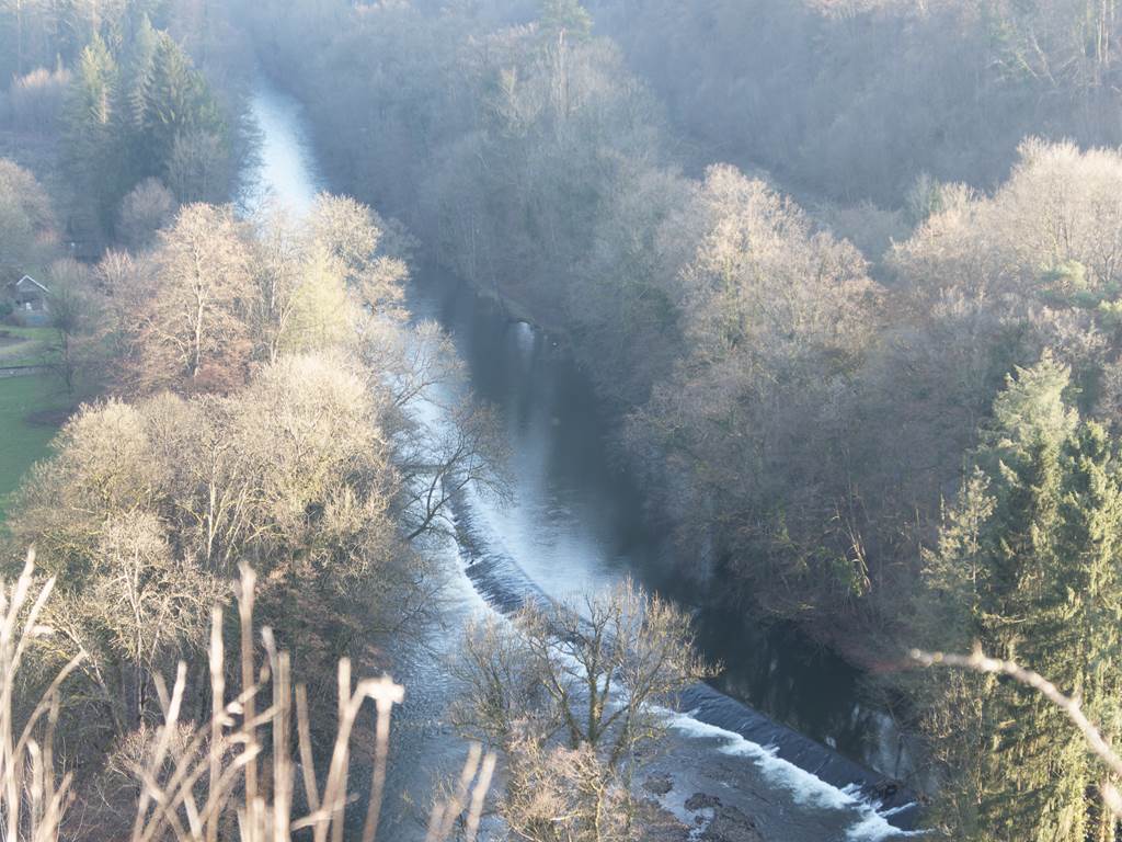 Vue de l'Amblève vers Raborive (Aywaille)