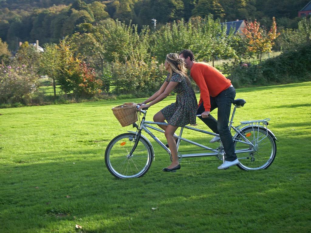 couple vélo @ Les Cigognes