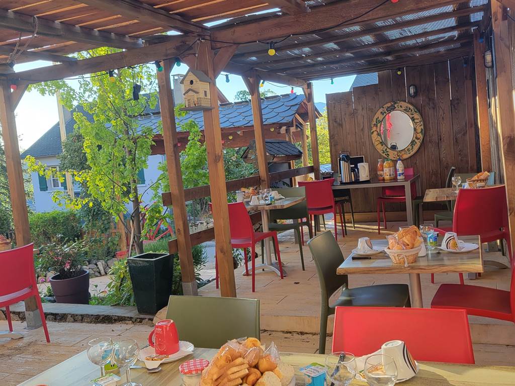 petit déjeuner en terrasse